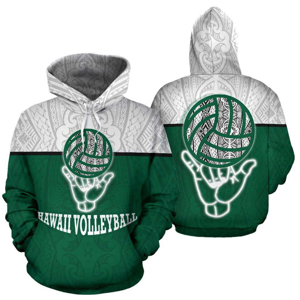 Hawaii ll Over Hoodie Volleyball Shaka