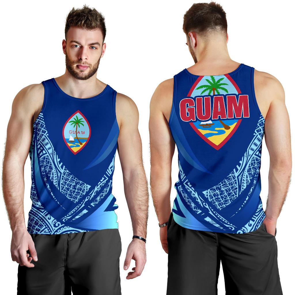 Guam Men's Tank Top Polynesian Patterns Sport Style