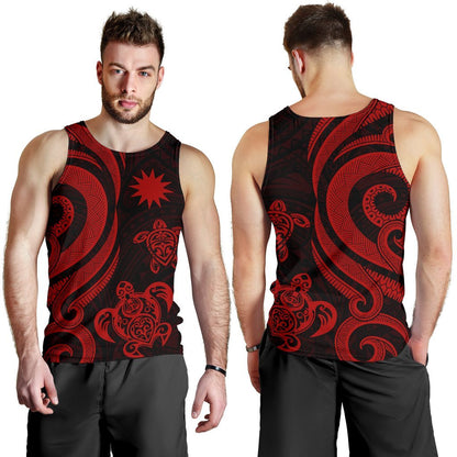 Nauru Men's Tank Top Red Tentacle Turtle