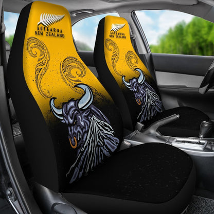 New Zealand Maori Car Seat Covers Taranaki Bull