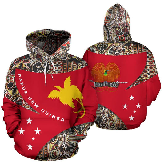 Papua New Guinea Hoodie Papua New Guinea Flag Coat Of Arms Endless Art