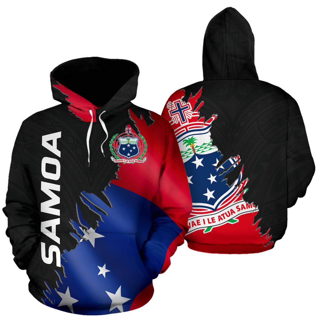 Samoa All Over Hoodie Wrap Style