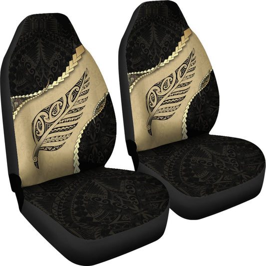 Paua Shell, Maori Silver Fern Car Seat Covers