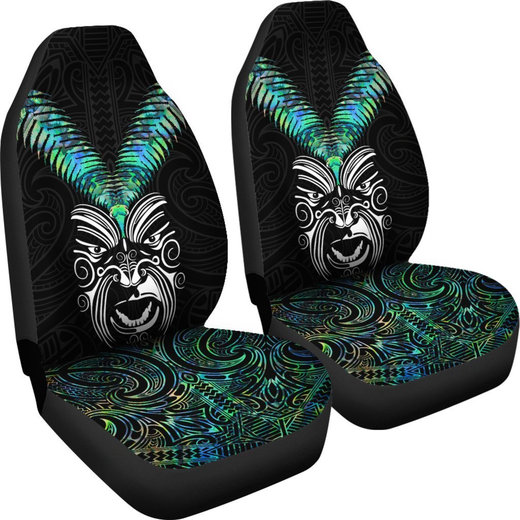 New Zealand Maori Moko Car Seat Covers Paua Shell