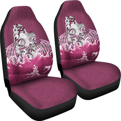 Maori Manaia The Blue Sea Car Seat Covers, Pink
