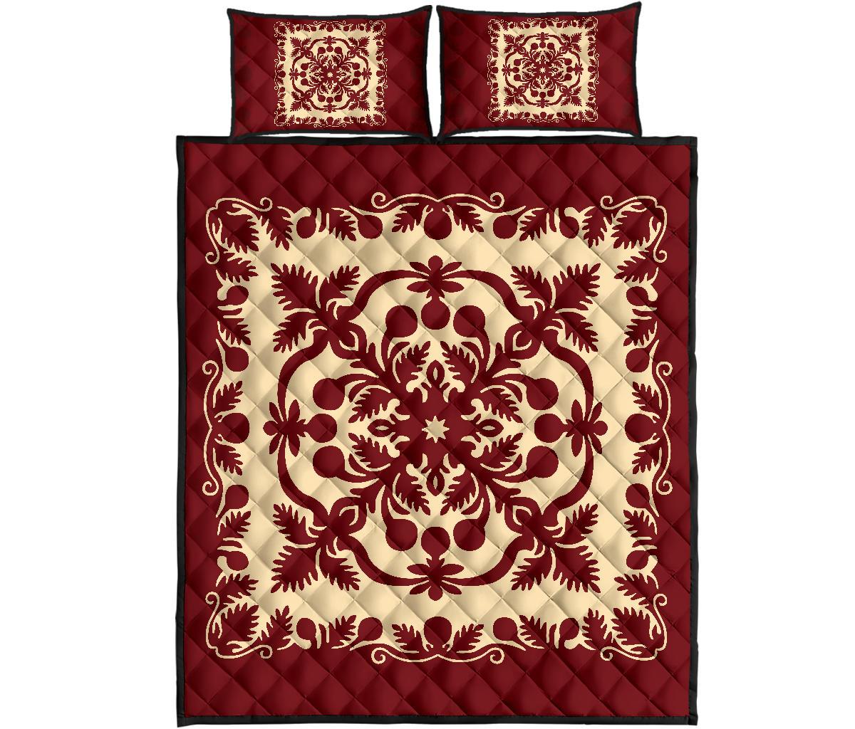 Hawaiian Quilt Royal Quilt Bed Set