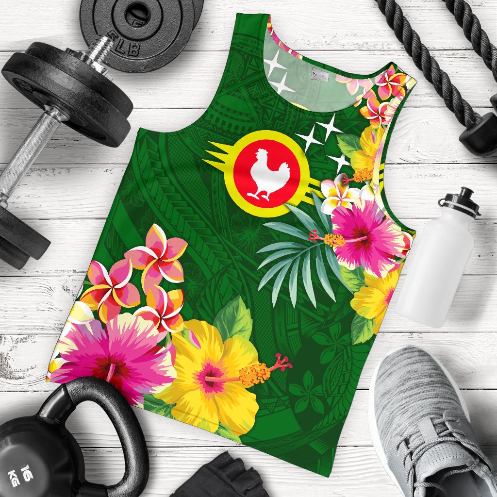 American Samoa Men's Tank Top Manu'atele Hibiscus Flag