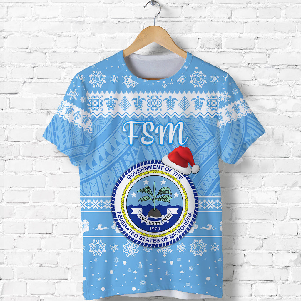 Federated States of Micronesia Christmas T Shirt Simple Style FSM Seal