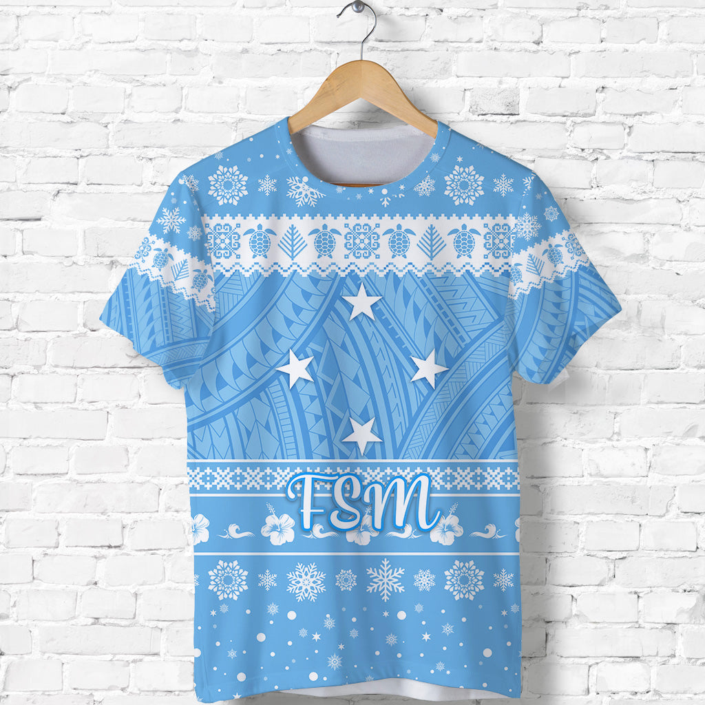 Federated States of Micronesia Christmas T Shirt Simple Style FSM Flag