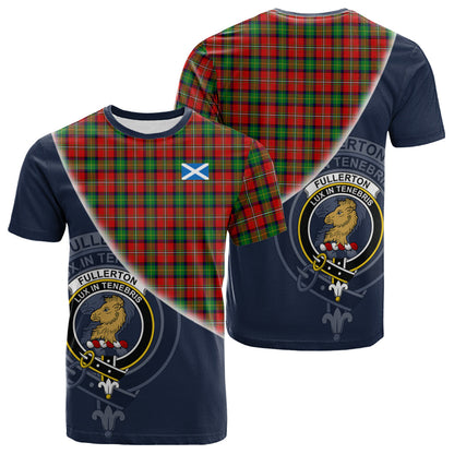 Printivon Fullerton Tartan Scottish Crest T Shirt