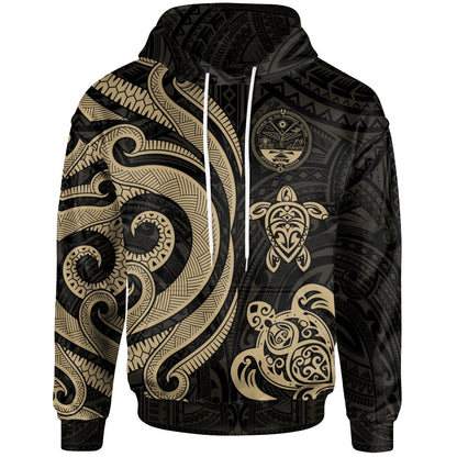 Marshall Islands Hoodie Gold Tentacle Turtle