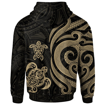 Marshall Islands Hoodie Gold Tentacle Turtle