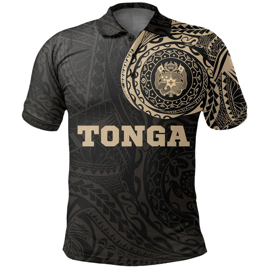 Tonga Polo Shirt - Tonga Coat Of Arms Polynesian Tattoo - A7