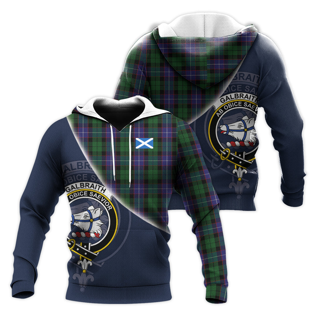 Printivon Galbraith Tartan Scottish Crest Hoodie