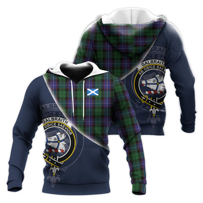 Printivon Galbraith Tartan Scottish Crest Hoodie