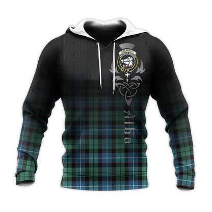 Printivon Galbraith Ancient Tartan Crest Alba Celtic Hoodie