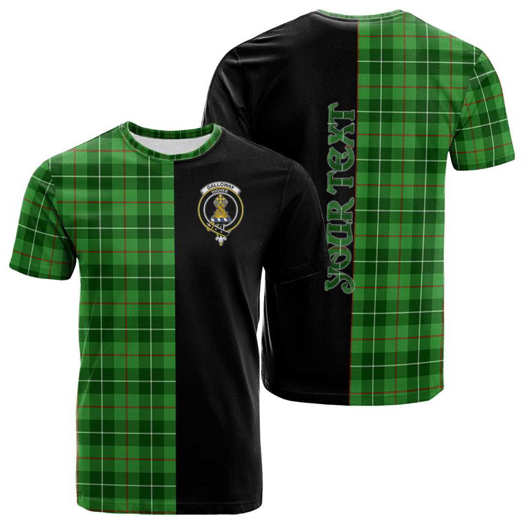 Printivon Galloway Tartan Personalize Half T shirt