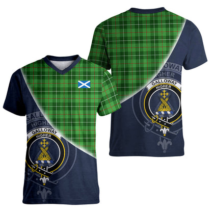 Printivon Galloway Tartan Scottish Crest T Shirt