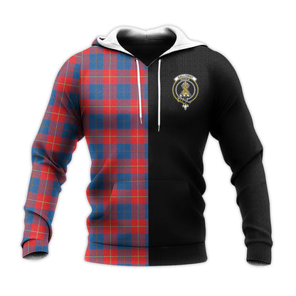 Printivon Galloway Red Tartan Personalize Half Hoodie