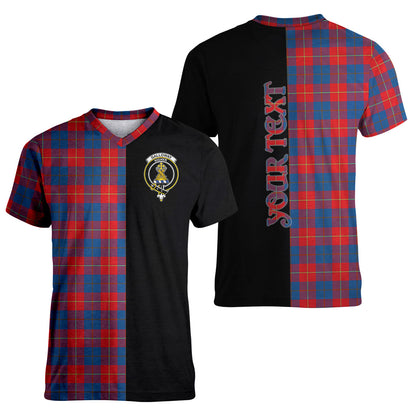 Printivon Galloway Red Tartan Personalize Half T shirt