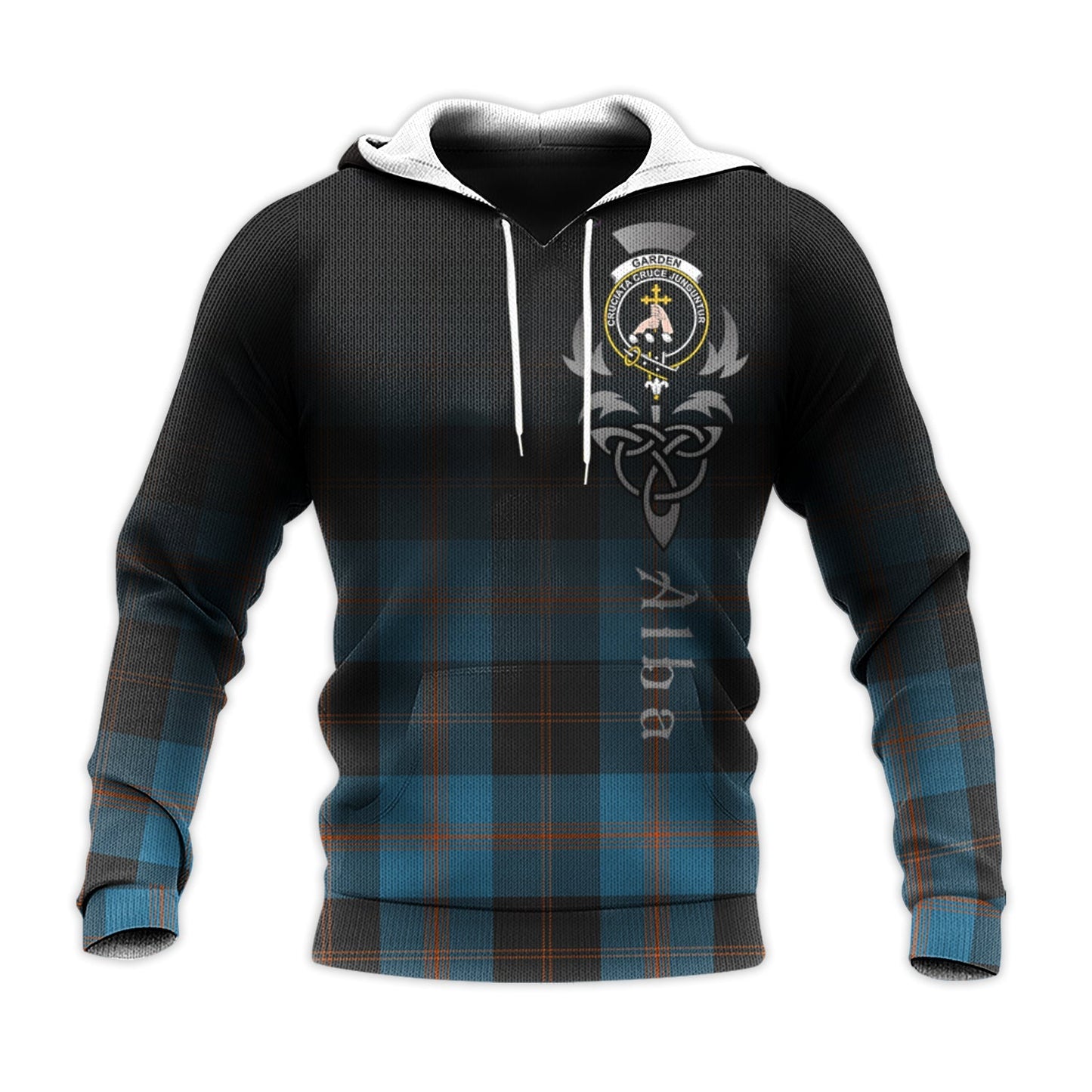 Printivon Garden Tartan Crest Alba Celtic Hoodie