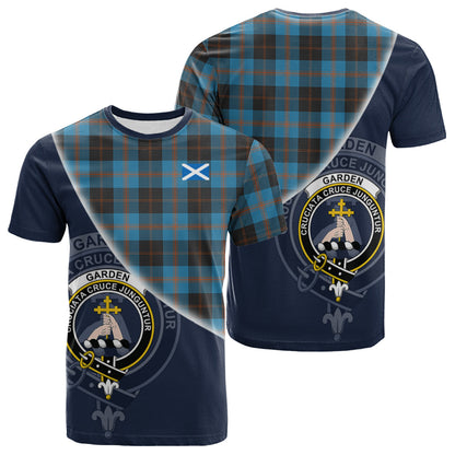 Printivon Garden Tartan Scottish Crest T Shirt
