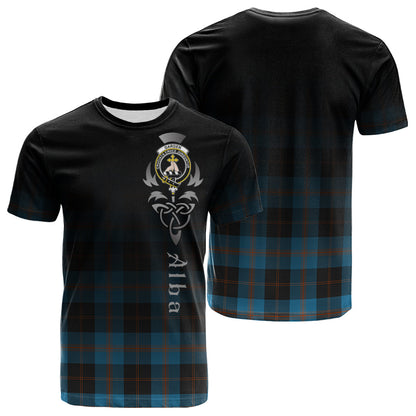 Printivon Garden Tartan Crest Alba Celtic T Shirt