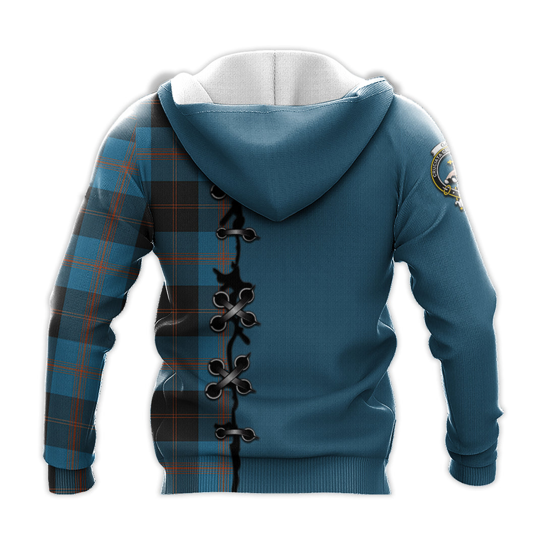 Printivon Garden Tartan Hoodie Lion Rampant And Celtic Thistle Style