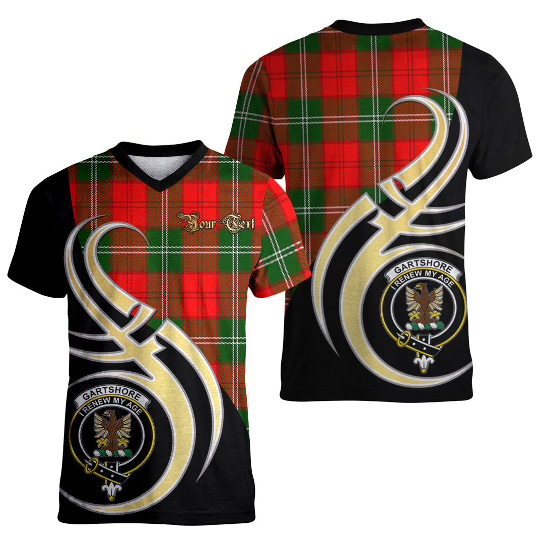 Printivon Gartshore Tartan Crest Believe In Me T Shirt