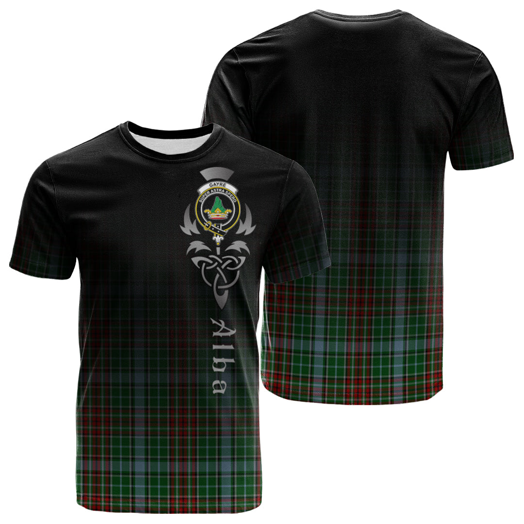Printivon Gayre Tartan Crest Alba Celtic T Shirt