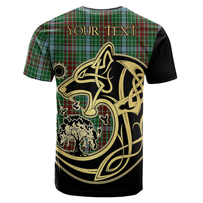 Printivon Gayre Crest Celtic Wolf Tartan T Shirt Custom Your Text