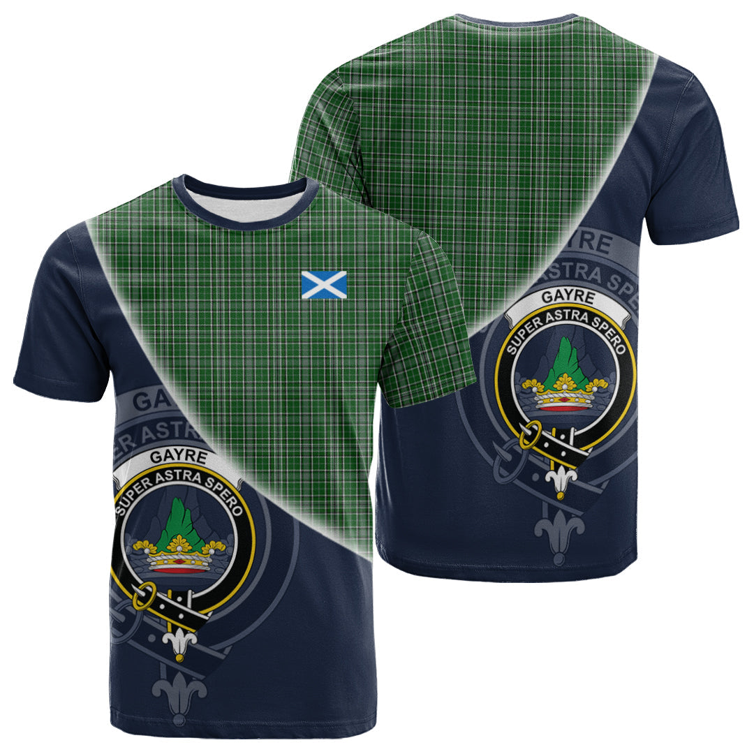 Printivon Gayre Dress Tartan Scottish Crest T Shirt