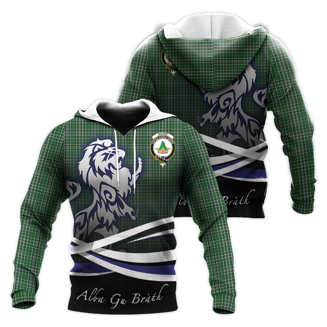 Printivon Gayre Dress Tartan Scottish Lion Hoodie