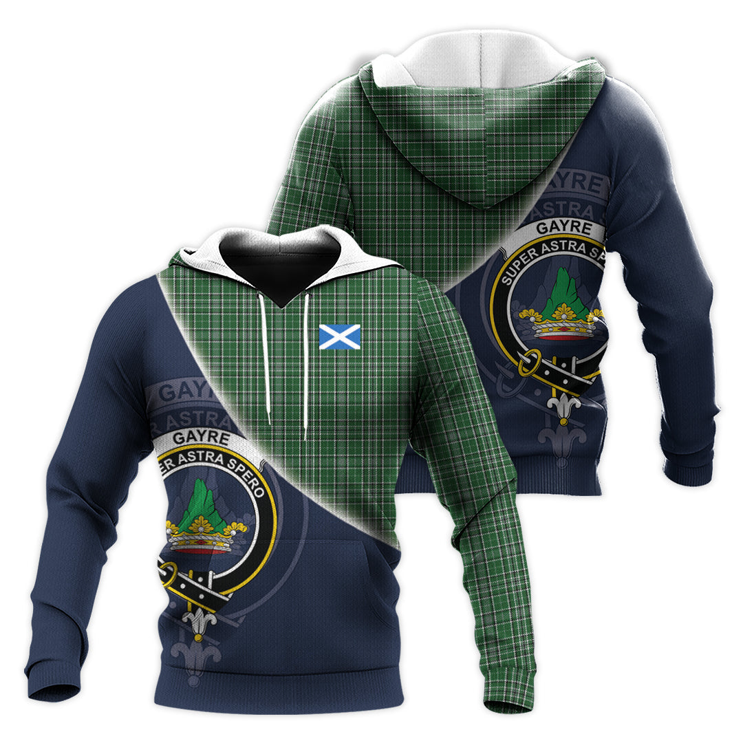 Printivon Gayre Dress Tartan Scottish Crest Hoodie