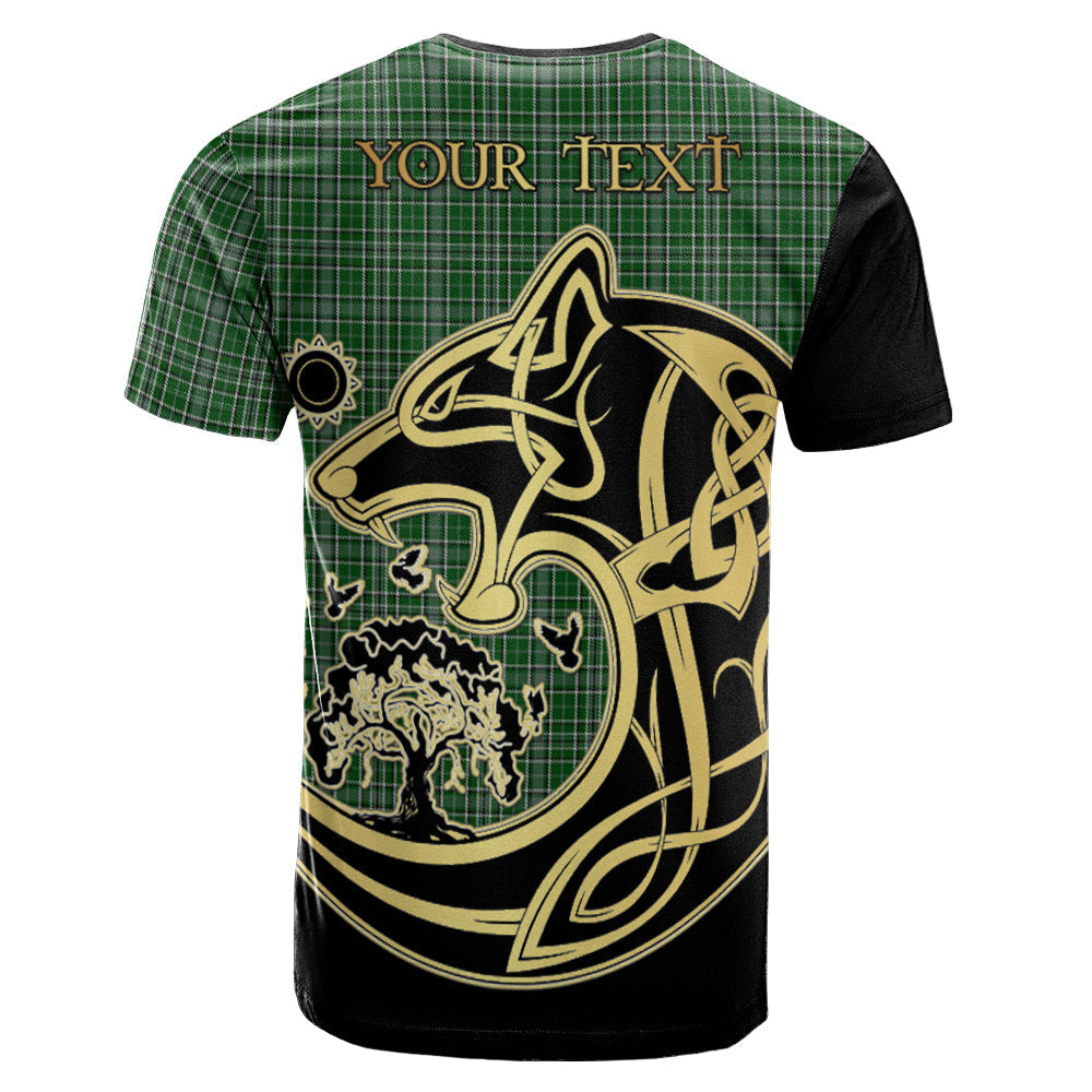 Printivon Gayre Dress Crest Celtic Wolf Tartan T Shirt Custom Your Text