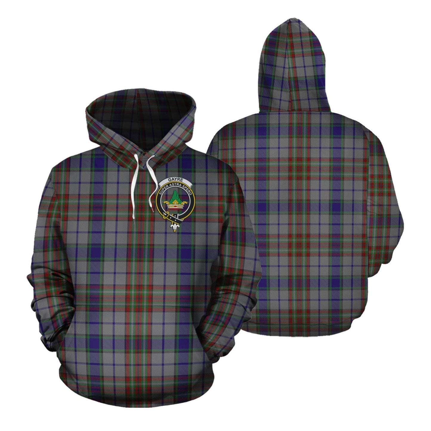 Printivon Gayre Hunting Tartan Hoodie