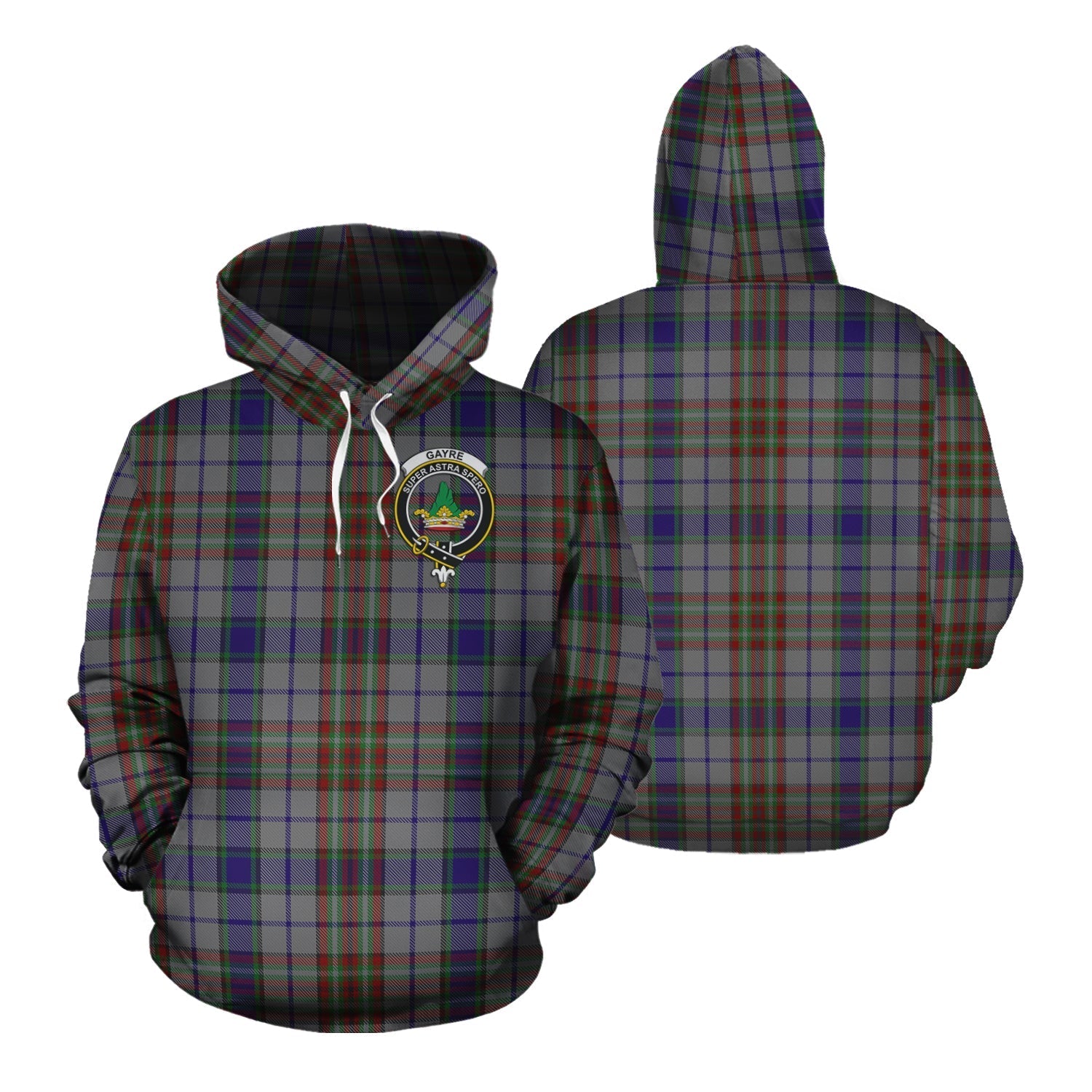 Printivon Gayre Hunting Tartan Hoodie