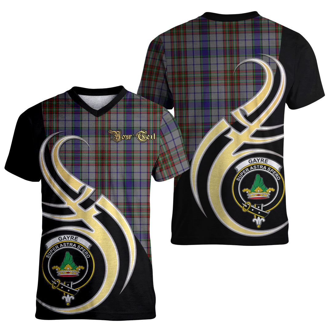 Printivon Gayre Hunting Tartan Crest Believe In Me T Shirt