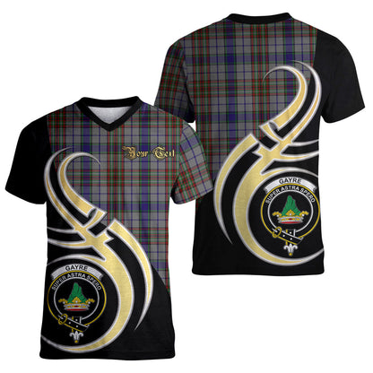 Printivon Gayre Hunting Tartan Crest Believe In Me T Shirt