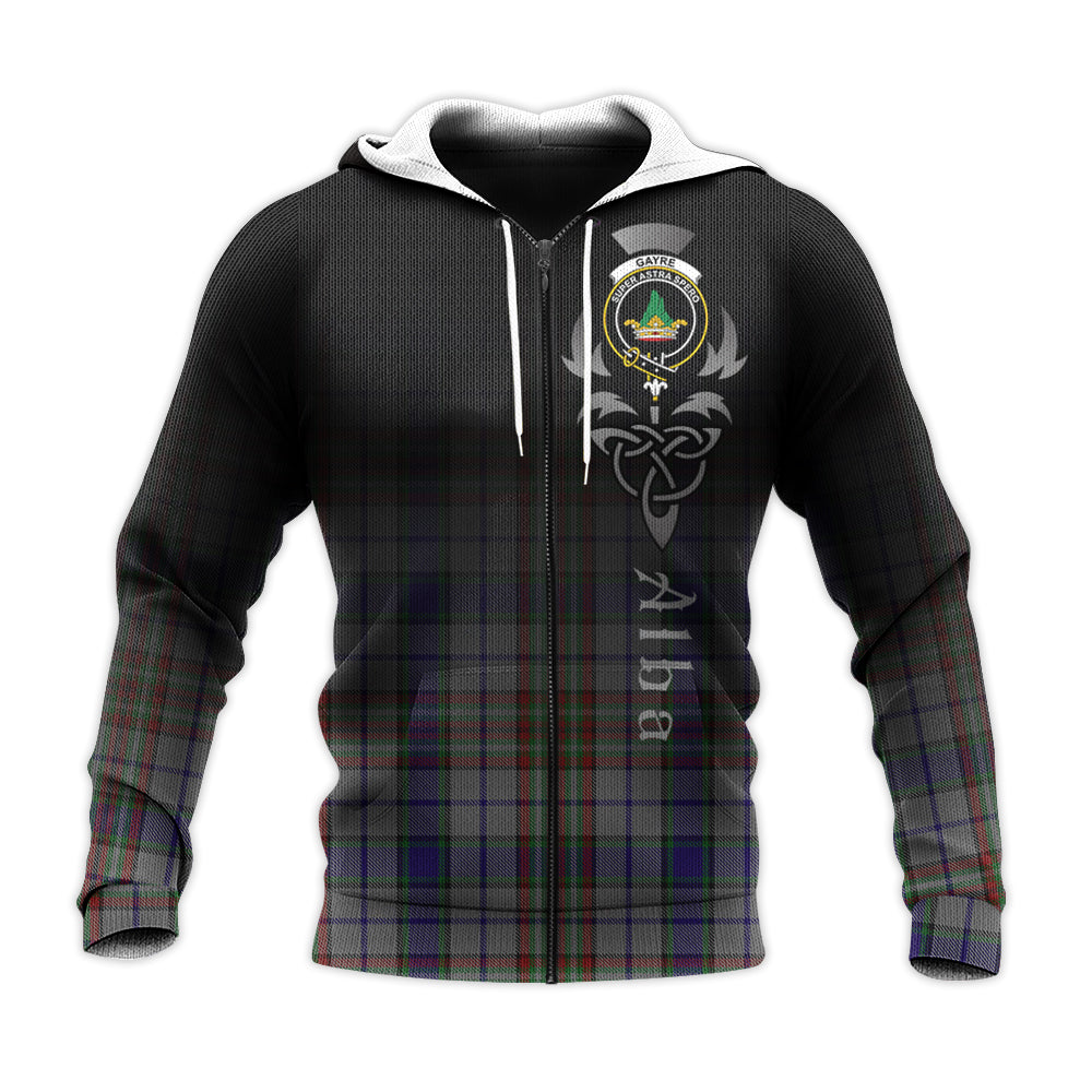 Printivon Gayre Hunting Tartan Crest Alba Celtic Hoodie
