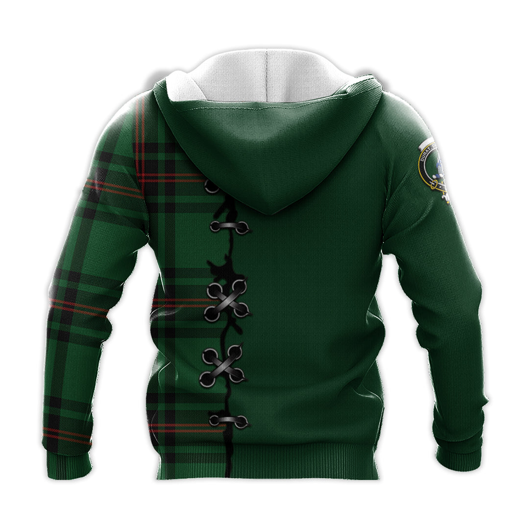 Printivon Ged Tartan Hoodie Lion Rampant And Celtic Thistle Style