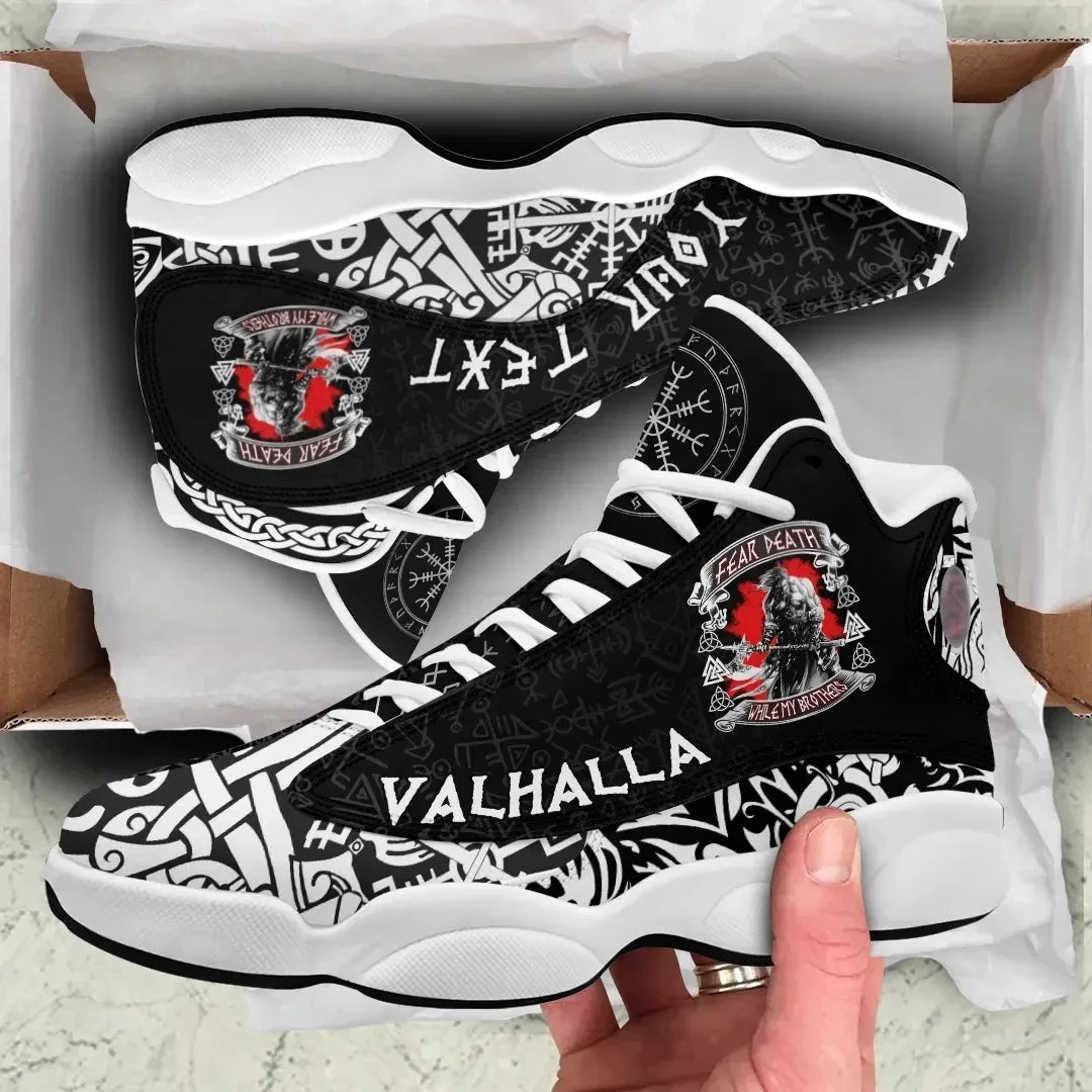 Custom Viking Valhalla Warrior High Top Sneakers Shoes