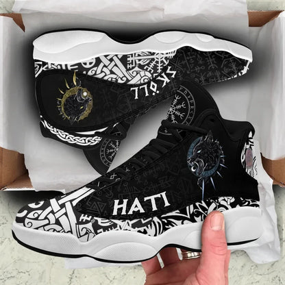 Viking Hati And Skoll High Top Sneakers Shoes