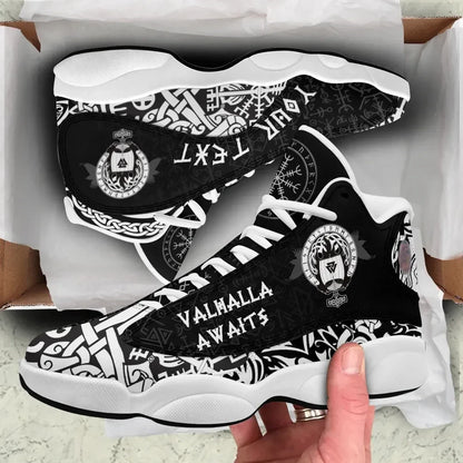 Custom Viking Valhalla Awaits High Top Sneakers Shoes