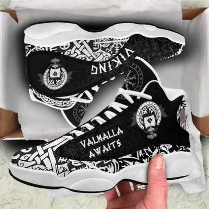Viking Valhalla Awaits High Top Sneakers Shoes