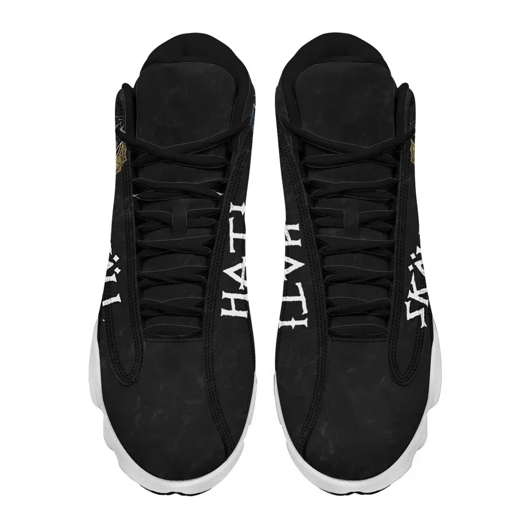 Viking Hati And Skoll Tattoo High Top Sneakers Shoes