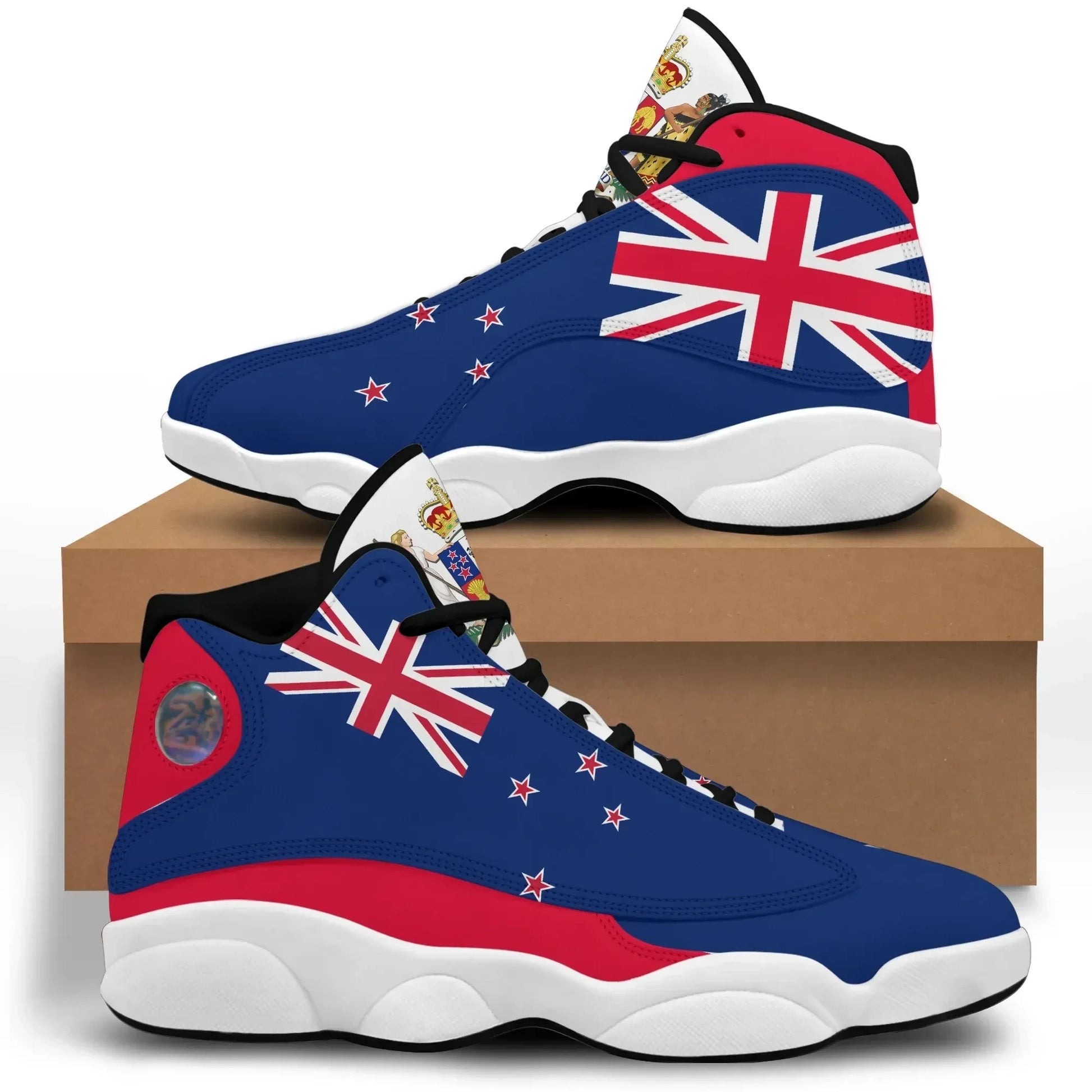 New Zealand High Top Sneakers Shoes Women's Men's Special Flag