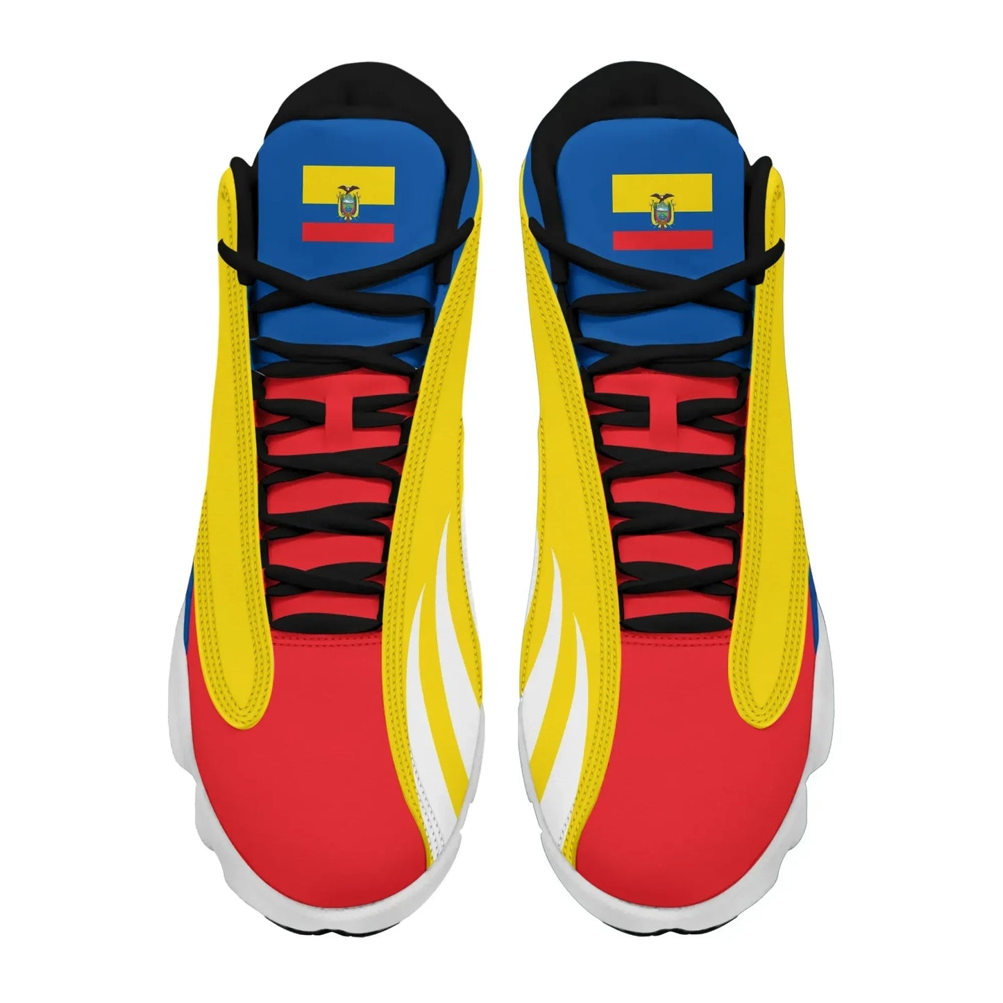 Ecuador Flag High Top Sneakers Shoes Women's Men's