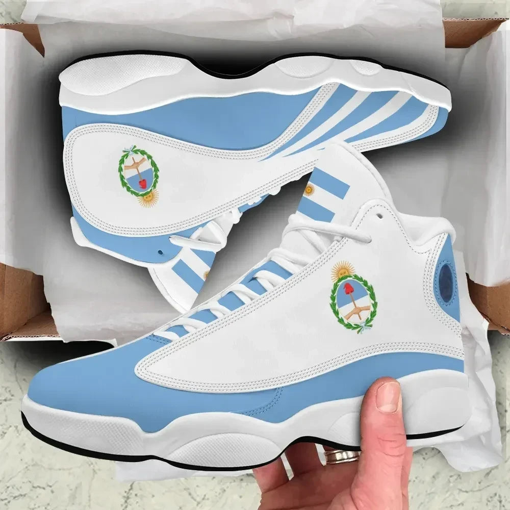 Argentina Flag High Top Sneakers Shoes Women's Men's