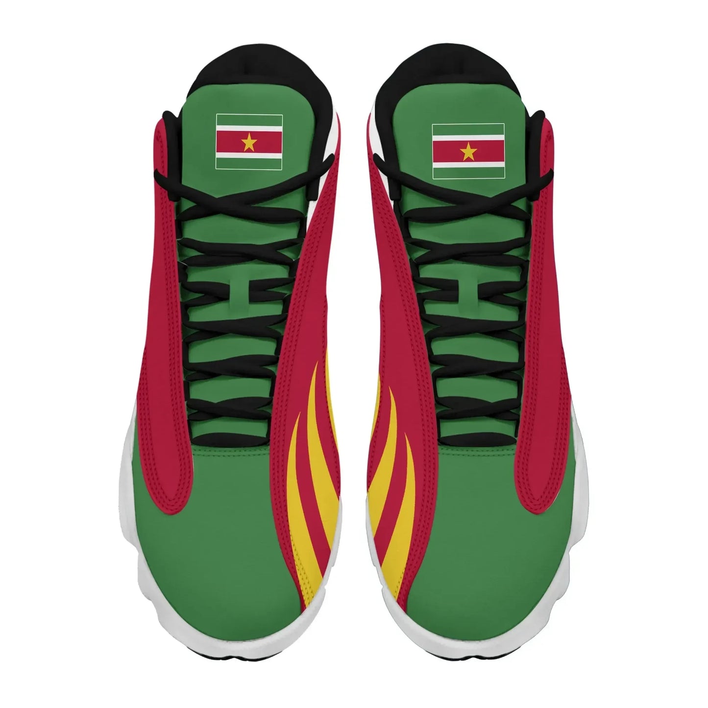 Suriname Flag High Top Sneakers Shoes Women's Men's